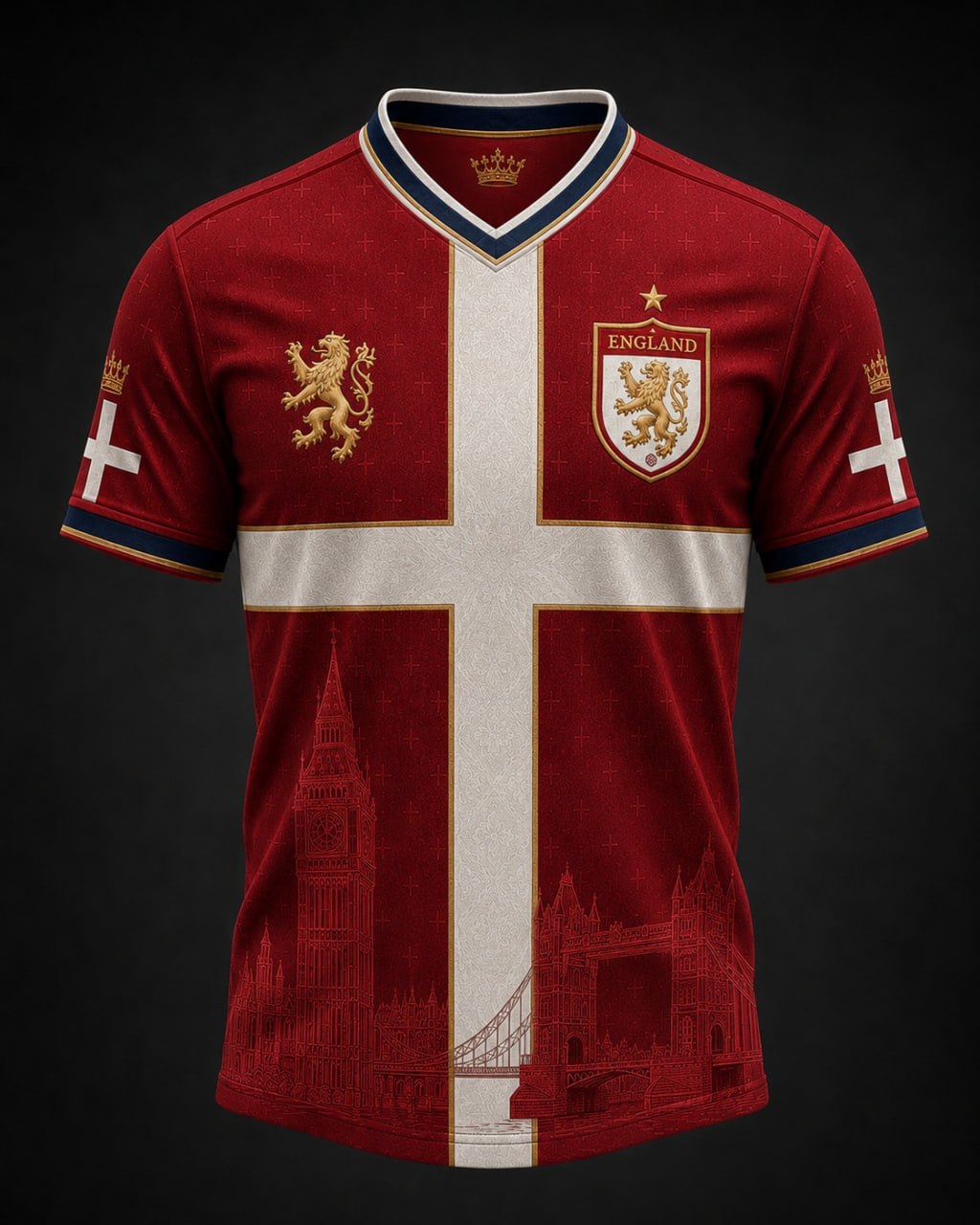 England Heritage Football Tee — World Cup 2026 Edition