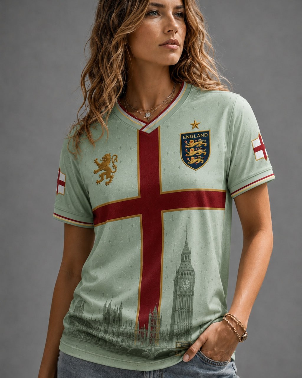 England Heritage Football Tee — World Cup 2026 Edition