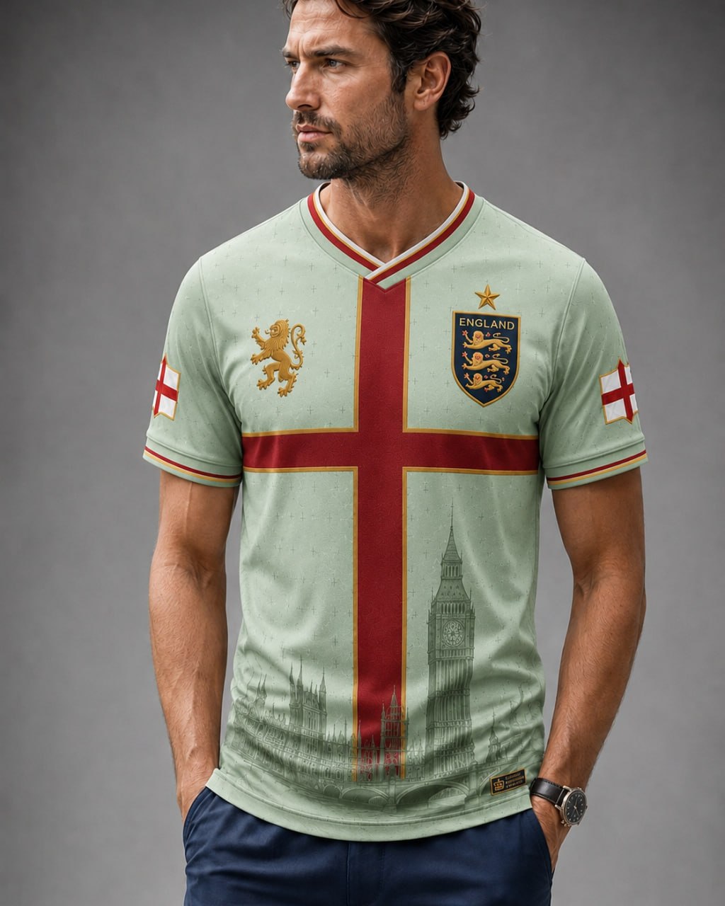 England Heritage Football Tee — World Cup 2026 Edition