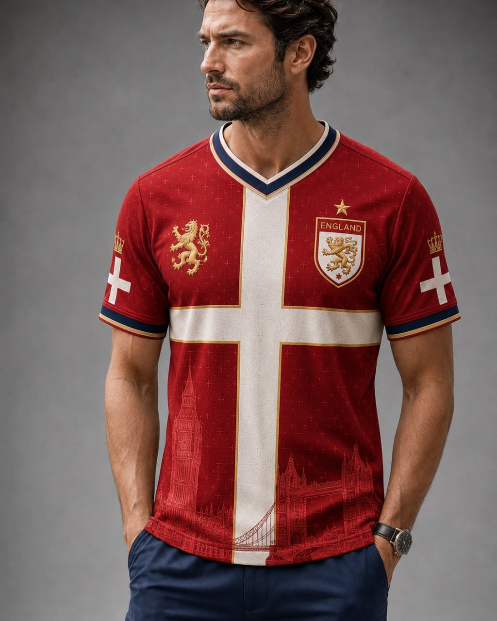 England Heritage Football Tee — World Cup 2026 Edition