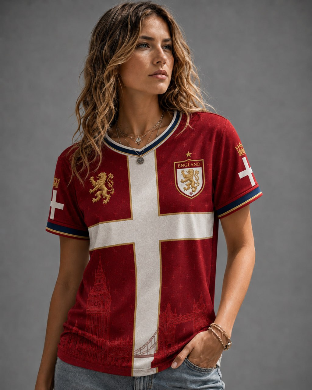 England Heritage Football Tee — World Cup 2026 Edition