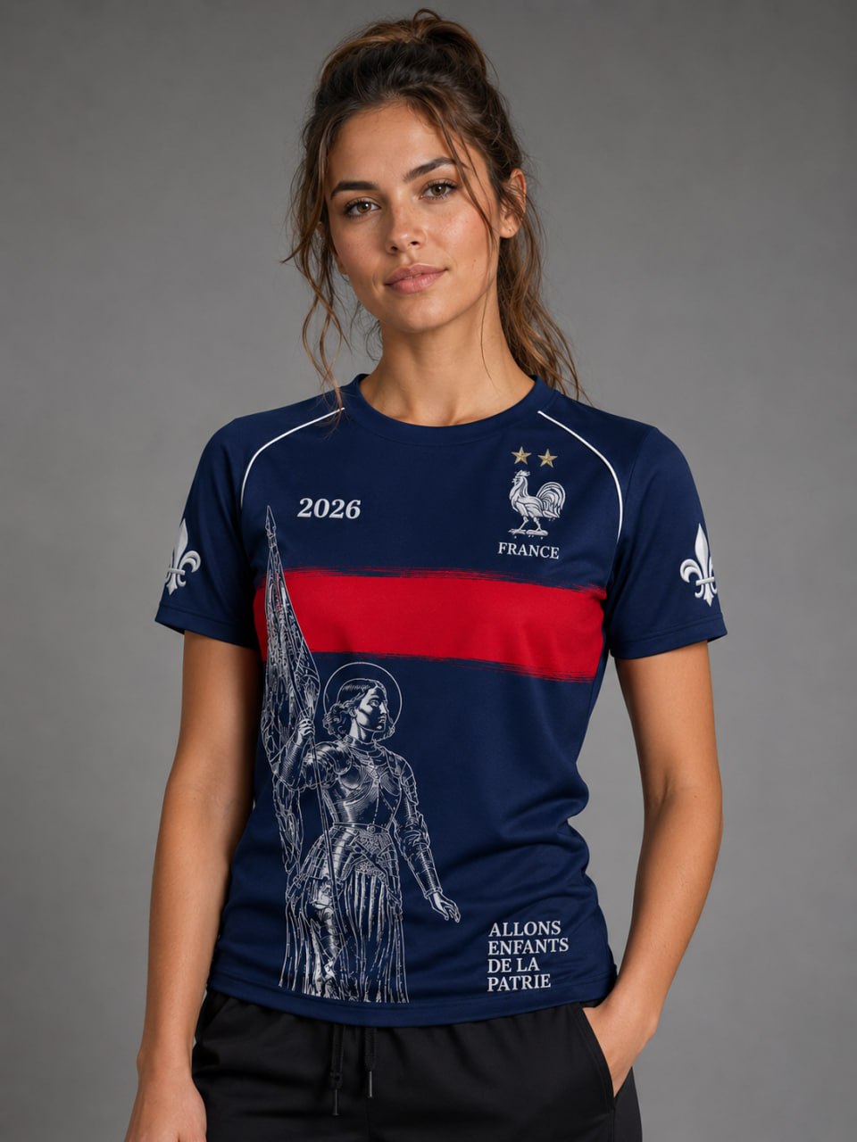 T-shirts de football français pour hommes