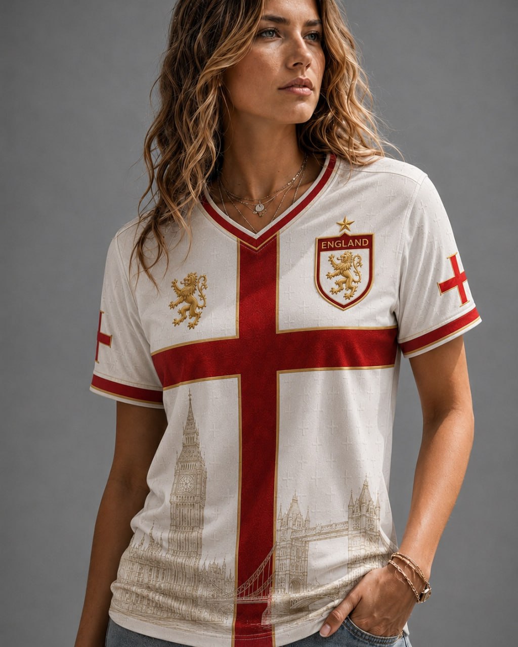 England Heritage Football Tee — World Cup 2026 Edition