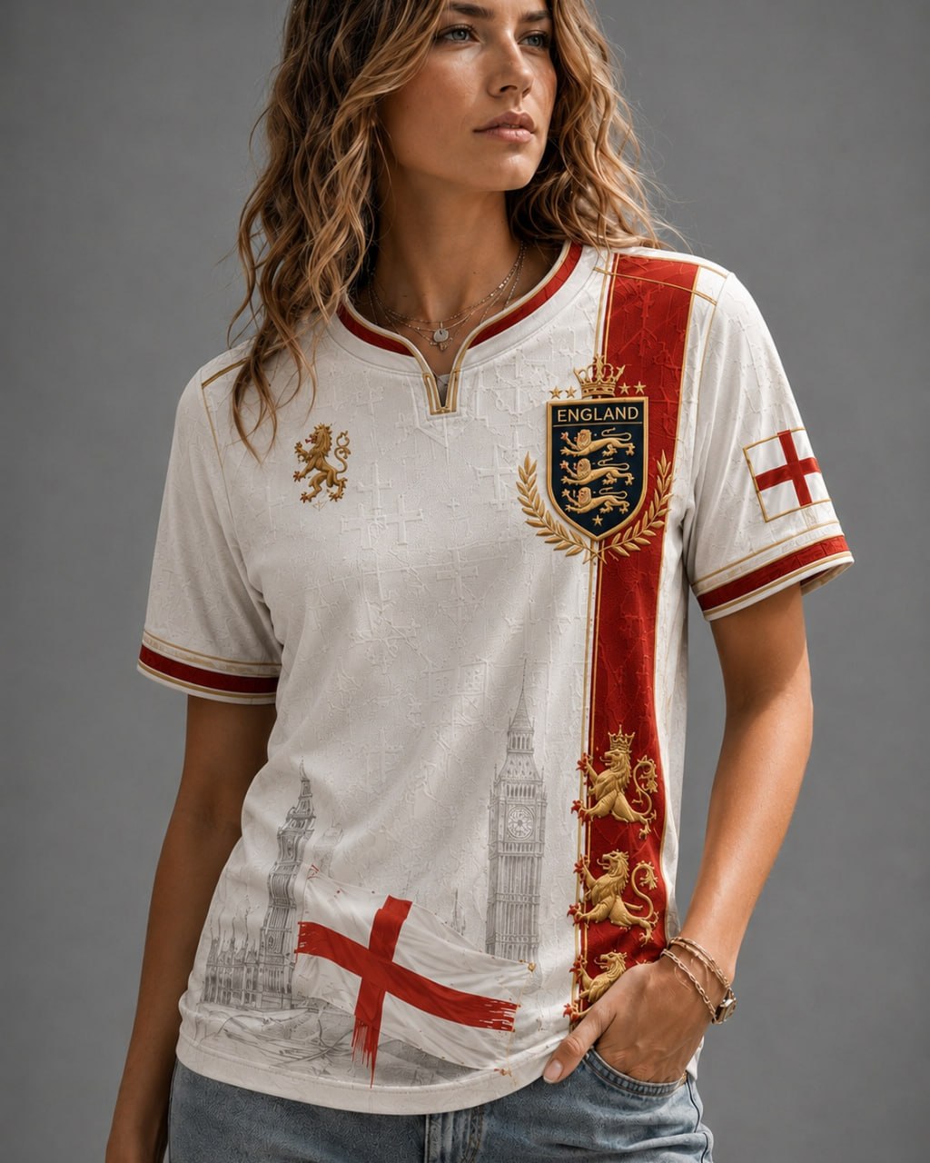 England Heritage Football Tee — World Cup 2026 Edition