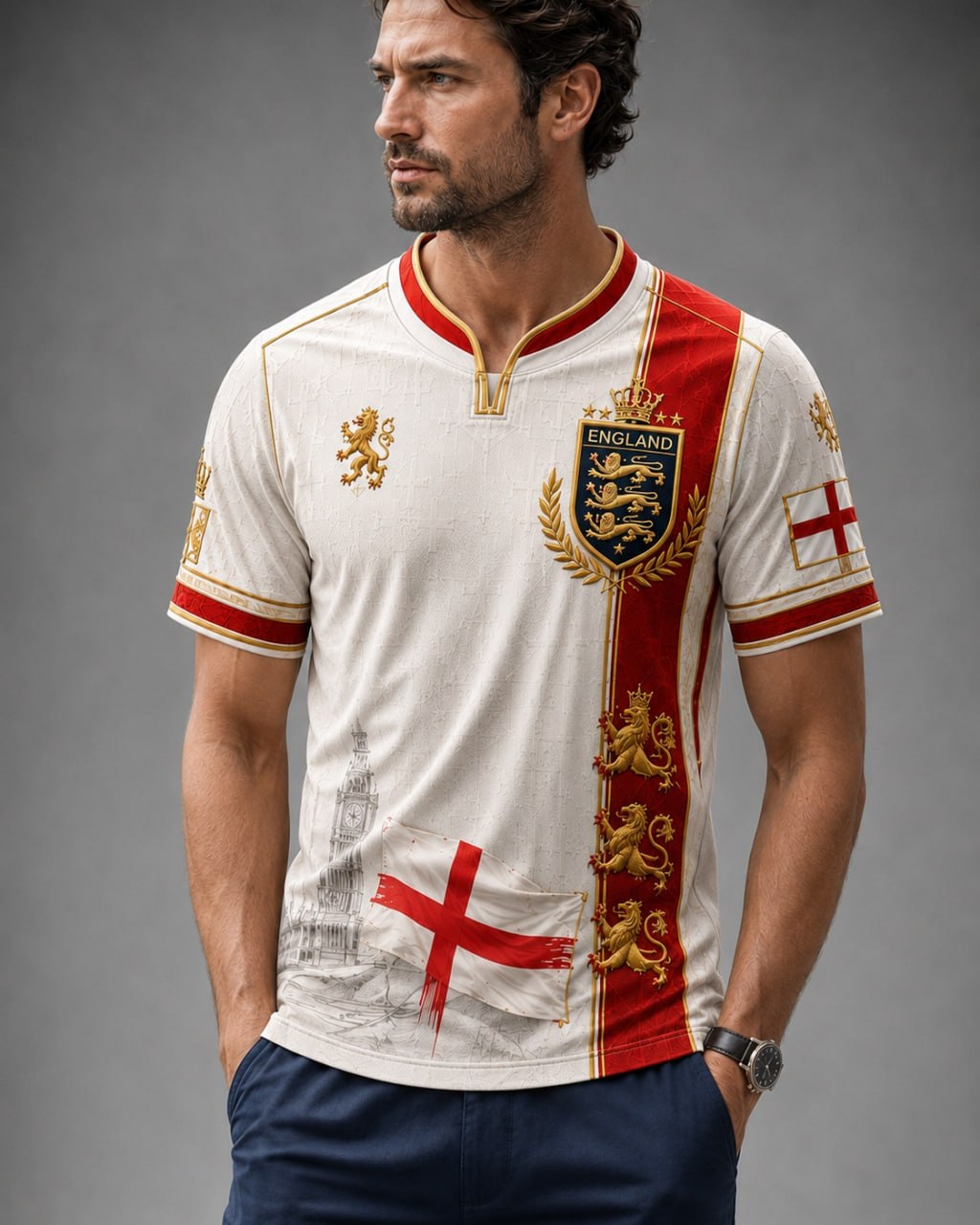 England Heritage Football Tee — World Cup 2026 Edition