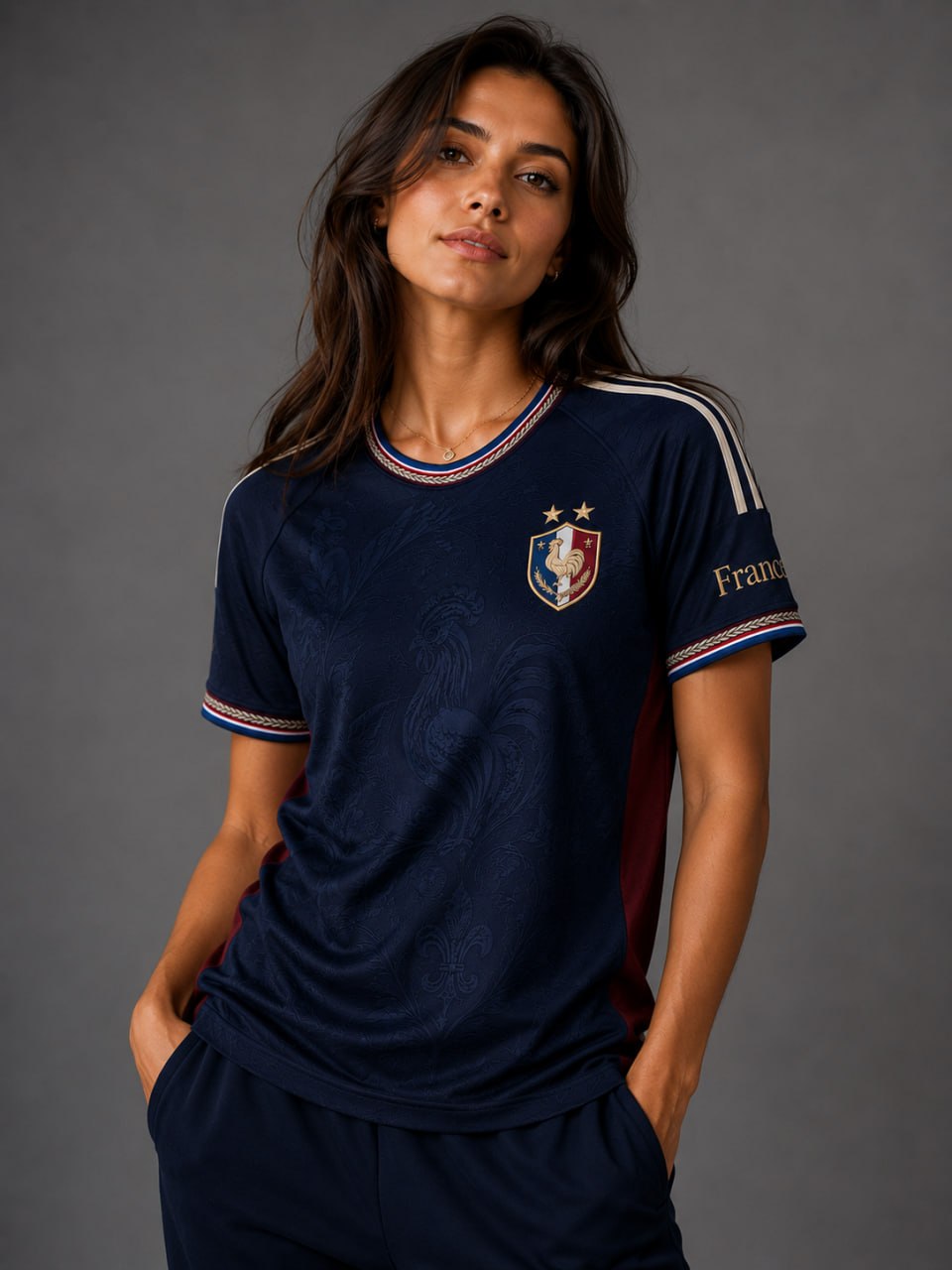 T-shirt homme France Football imprimé