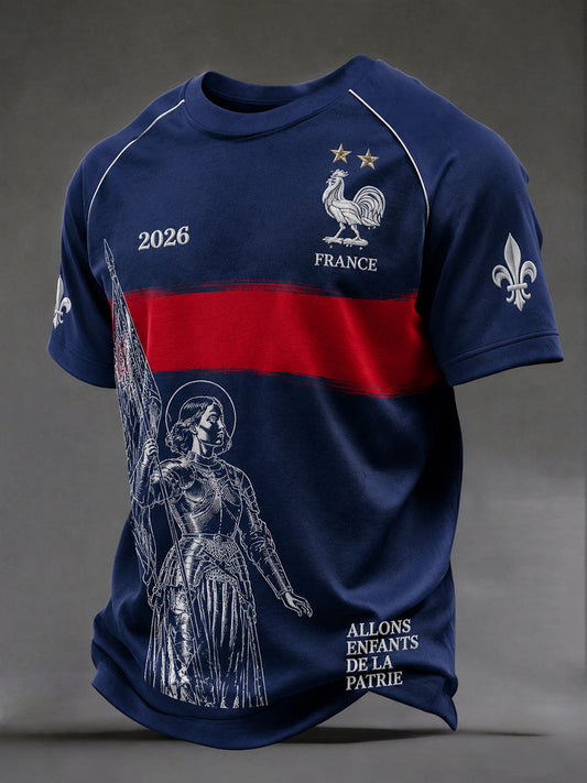 T-shirts de football français pour hommes